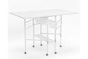 Spacious Art and Craft Haven: 59"x36" Foldable Cutting and Sewing Table