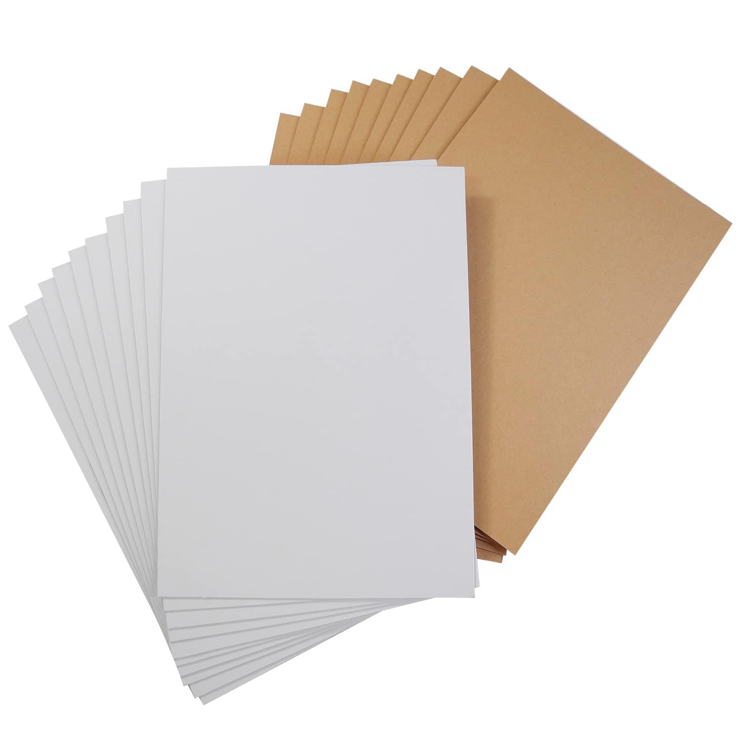 Amazon.co.jp: BBEST ボール紙 A4用 300x213mm 20枚入り (表:白 裏