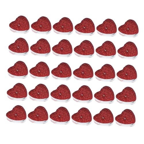 Alipis 30pcs Romantic Heart Shape Tealight Candles Candle Decoration for Weddings Parties Valentine Day Premium Paraffin Wax Holders Burn
