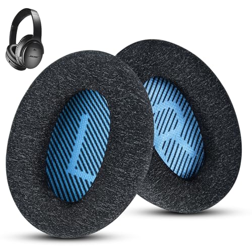 Fabric Comfort - Wzsipod Ear Pads for Bose Quiet Comfort 25/QC25 Headphones, Compatible with QC35 QC35ii QC45 QC15 & More Series, Replacement Exclusive Styles,s2