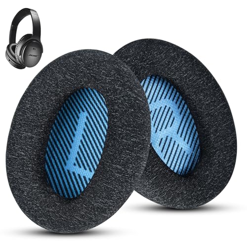 Fabric Comfort – Wzsipod Coussinets de rechange pour casque Bose QuietComfort 25/2, compatibles avec QC35 QC35ii QC45 QC15 et autres séries S2