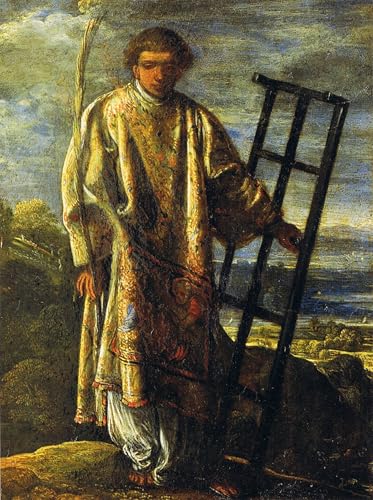 Tableau Saint Laurent par Elsheimer affiche d'art mural vintage pour decoration de chambre 60x90cm