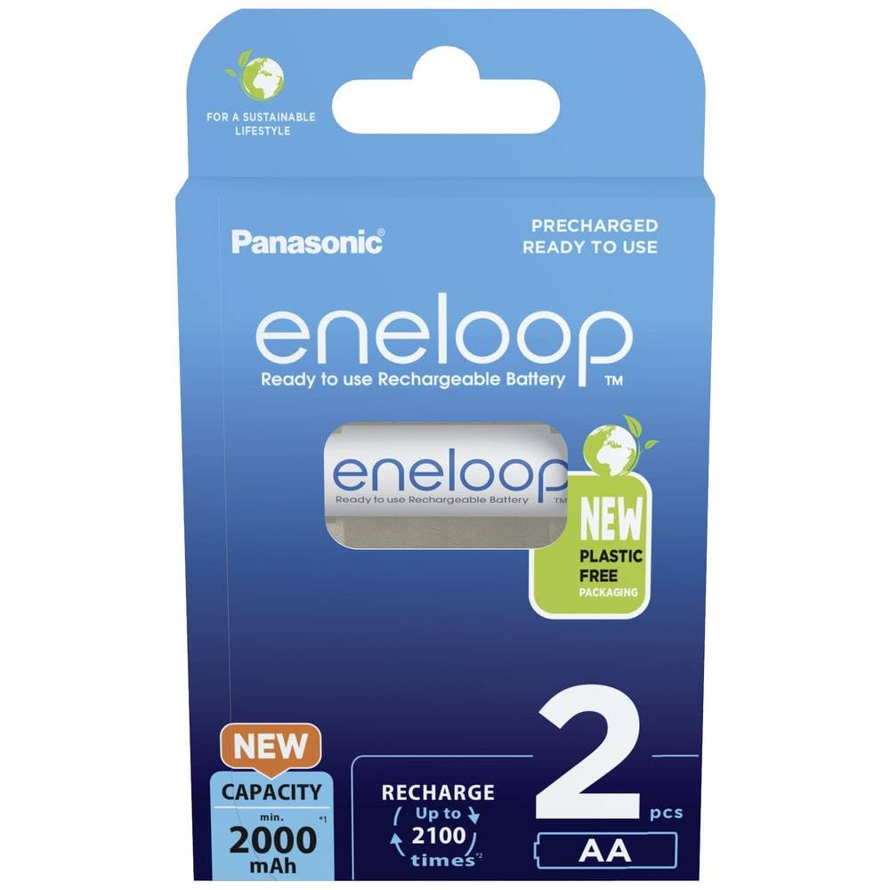 Rechargeable Batteries Panasonic Eneloop Aa 2000 Mah 2 Szt (Bk-3Mcde/2Cp) 5410853064176