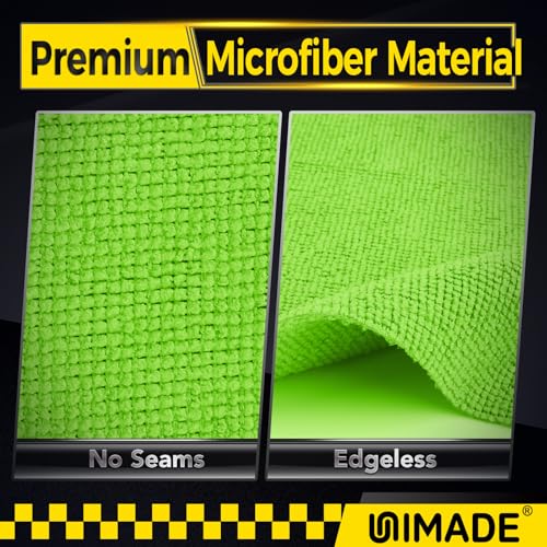 Microfiber Cleaning Cloth, 100PK Commercial Grade Work Rags Microfiber Towels for Cars Cleaning Rags Bulk Detailing Cloth for Automotive Bar Mechanic Restaurant Garage, 11.5"x11.5", Multicolor - Image 3