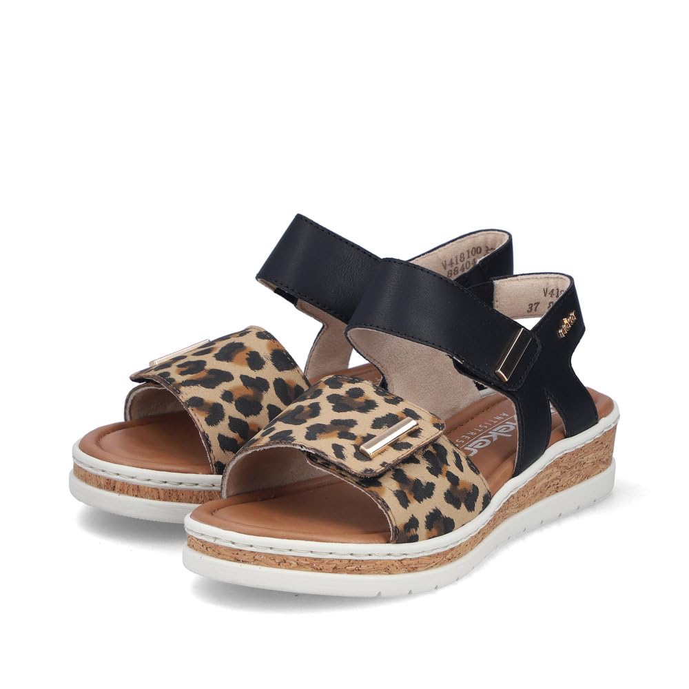 Rieker Damen Keilsandalen V4181, Frauen Sandalen