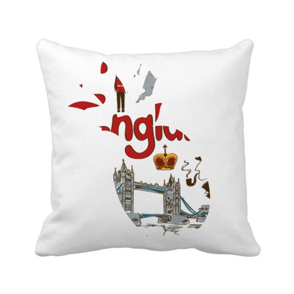 Housse de coussin ananas Angleterre en textile premium jacquard