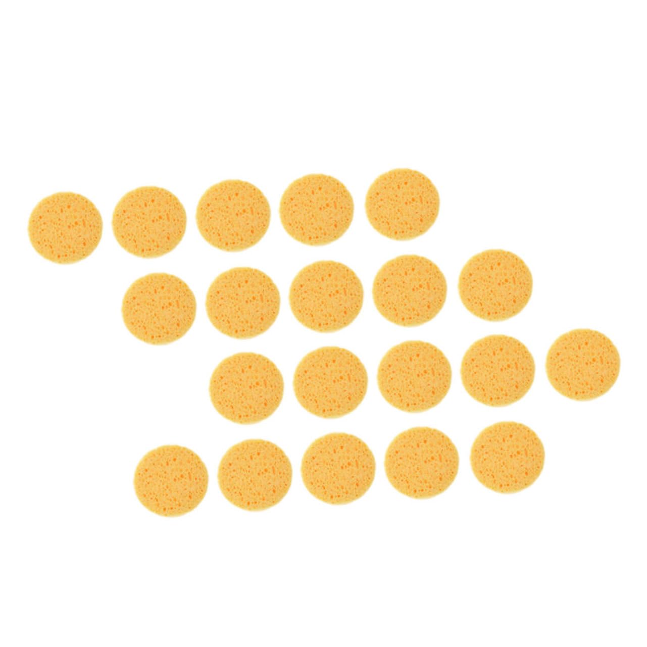 Houppettes Cosmétiques Rondes en Éponge de Cellulose Lot de 100 Nettoyage du Visage, Effet, pour Salon et Maison