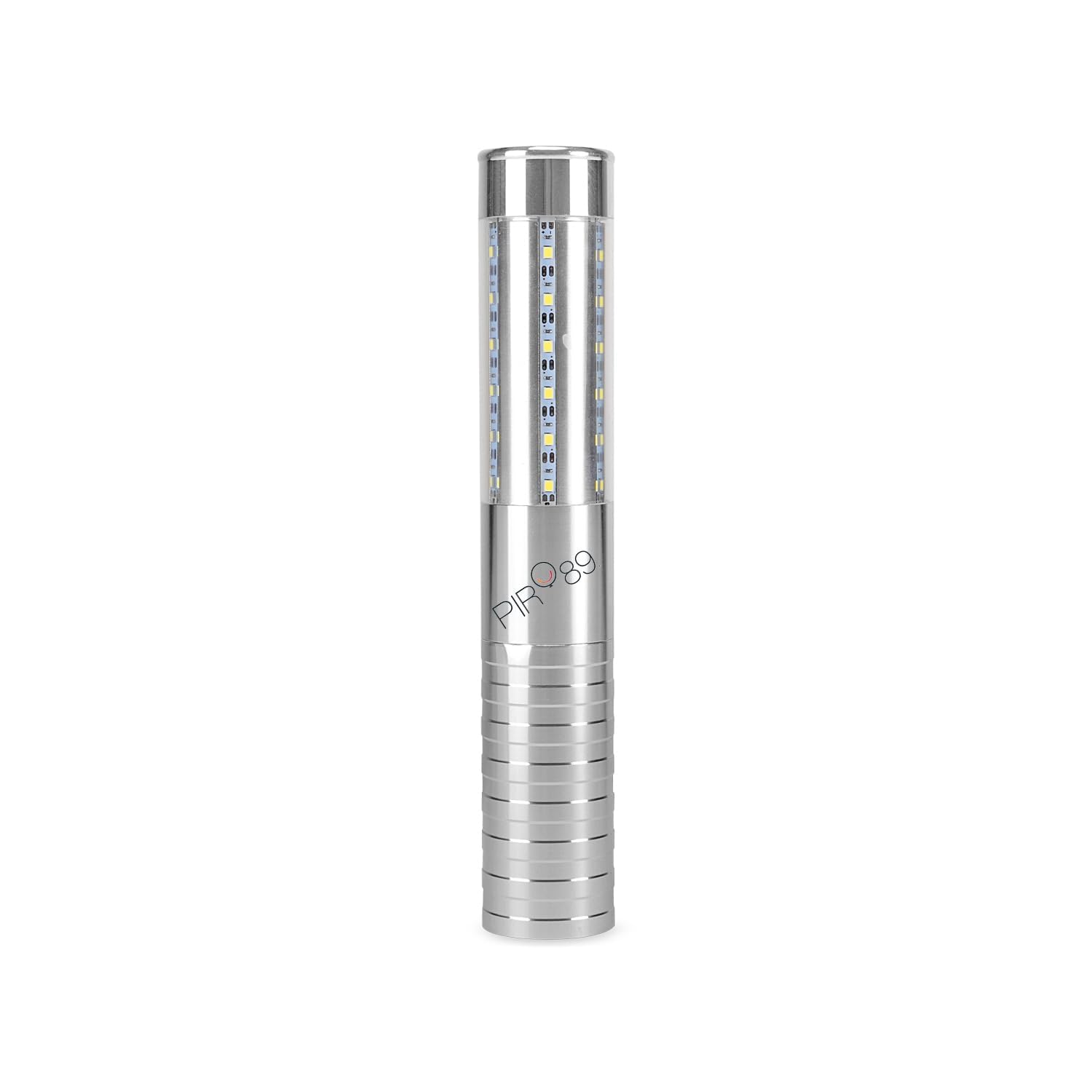 8 LED stroboscopici per servizio di bottiglie, luce ricaricabile, luce a mano, lampada luminosa a LED fluorescente per discoteche, karaoke, matrimoni, feste, forniture di attività (Argento). 8 pezzi.