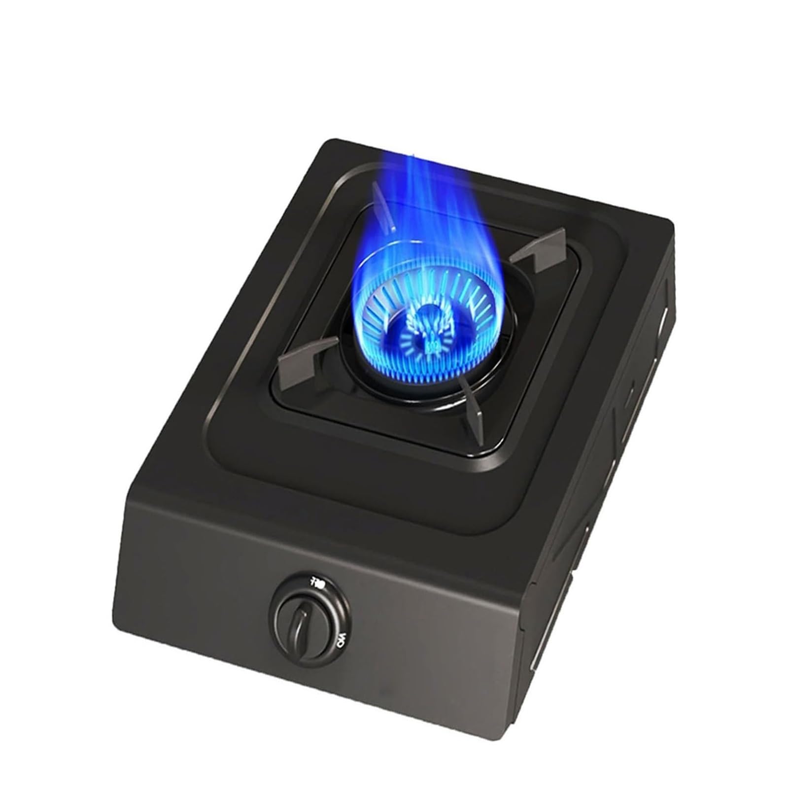 THEGA 5.0KW Gas Stove - 1 Burner Tabletop Gas Cooker, One-Piece Stainless Steel Fire Cover Hob, with Flameout Protection, stove for Caravan Home Kitchen Camping(LPG)