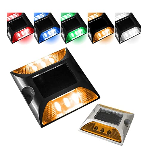 iimono117 道路鋲 ソーラー 自動充電 LED 道路 照明 ポール センターライン 縁石 反射板 視線誘導 合流帯 安全性 路肩鋲 車庫