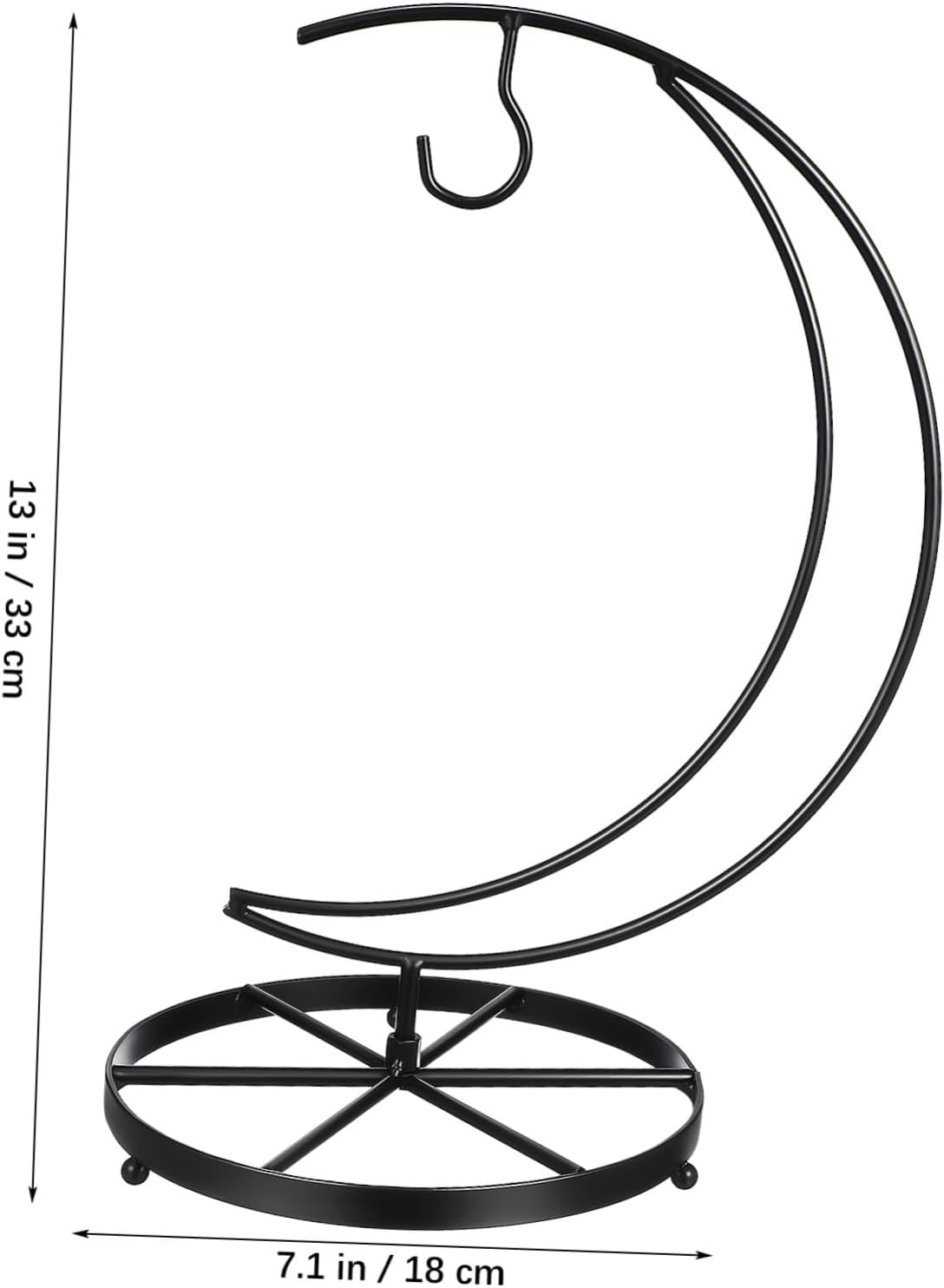 Metal Banana Hanger Rack for Kitchen Countertop Fruit Storage