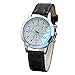 Produktbild Altsommer Herren Uhren Freizeit Watch aus Leder mit Blaues Glas Zifferblatt,Dornschließe,Farbige Sportuhr Armbanduhr,Sport Watch Damen Herren Analog Quarz Uhr,20 mm Bandbreite (B)