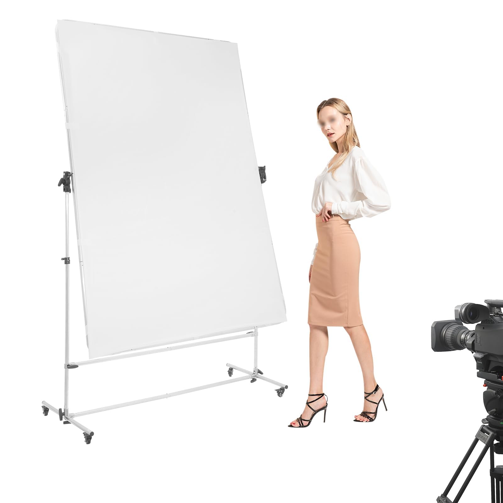 Fotografia studyjna dyfuzor światła z aluminiową ramą i stojakiem, reflektor panelowy do nagrywania wideo