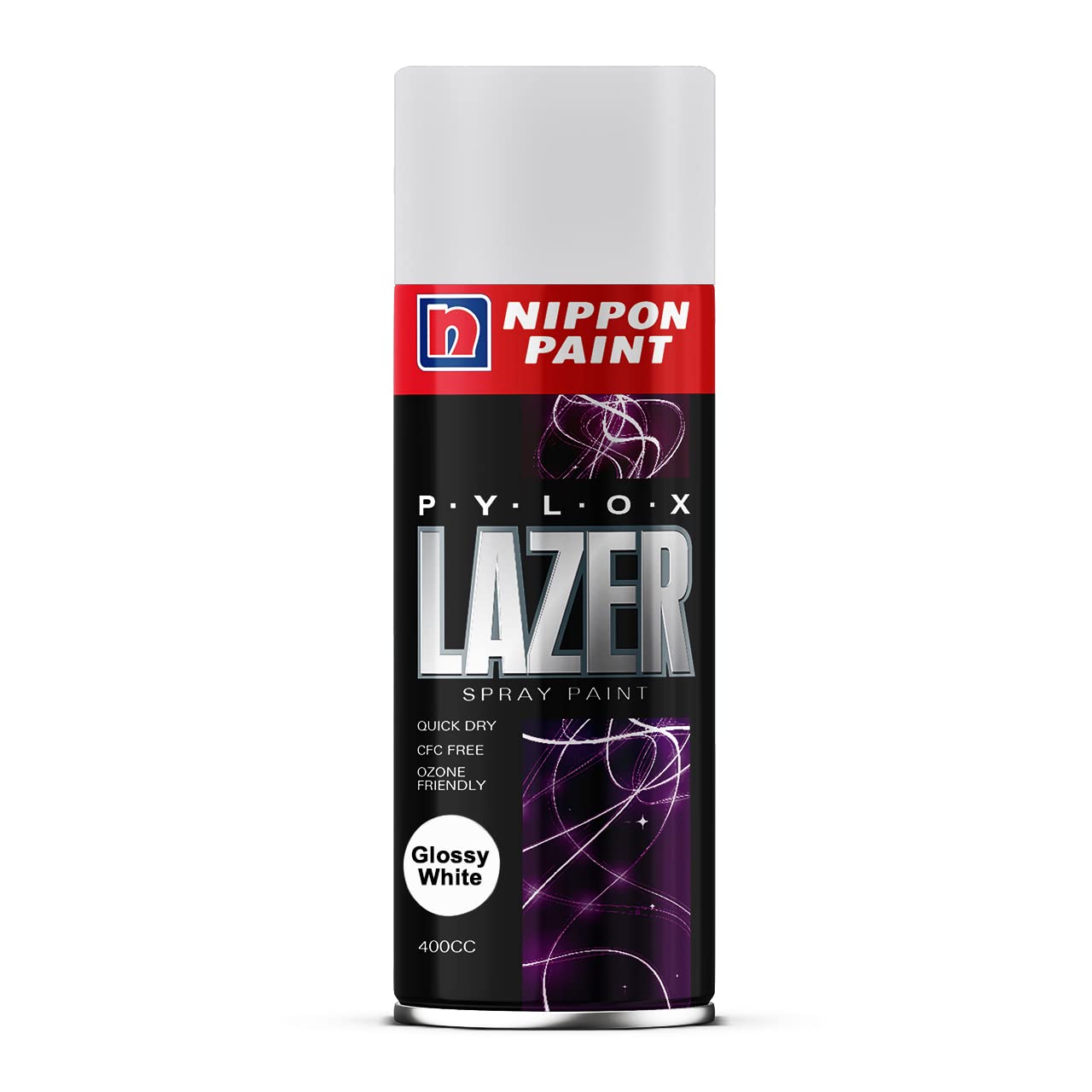 Nippon Paint PYLOX Lazer Glossy White Colour | Multipurpose Spray Paint Can | 400 ML | For Cars and Bikes-image-28