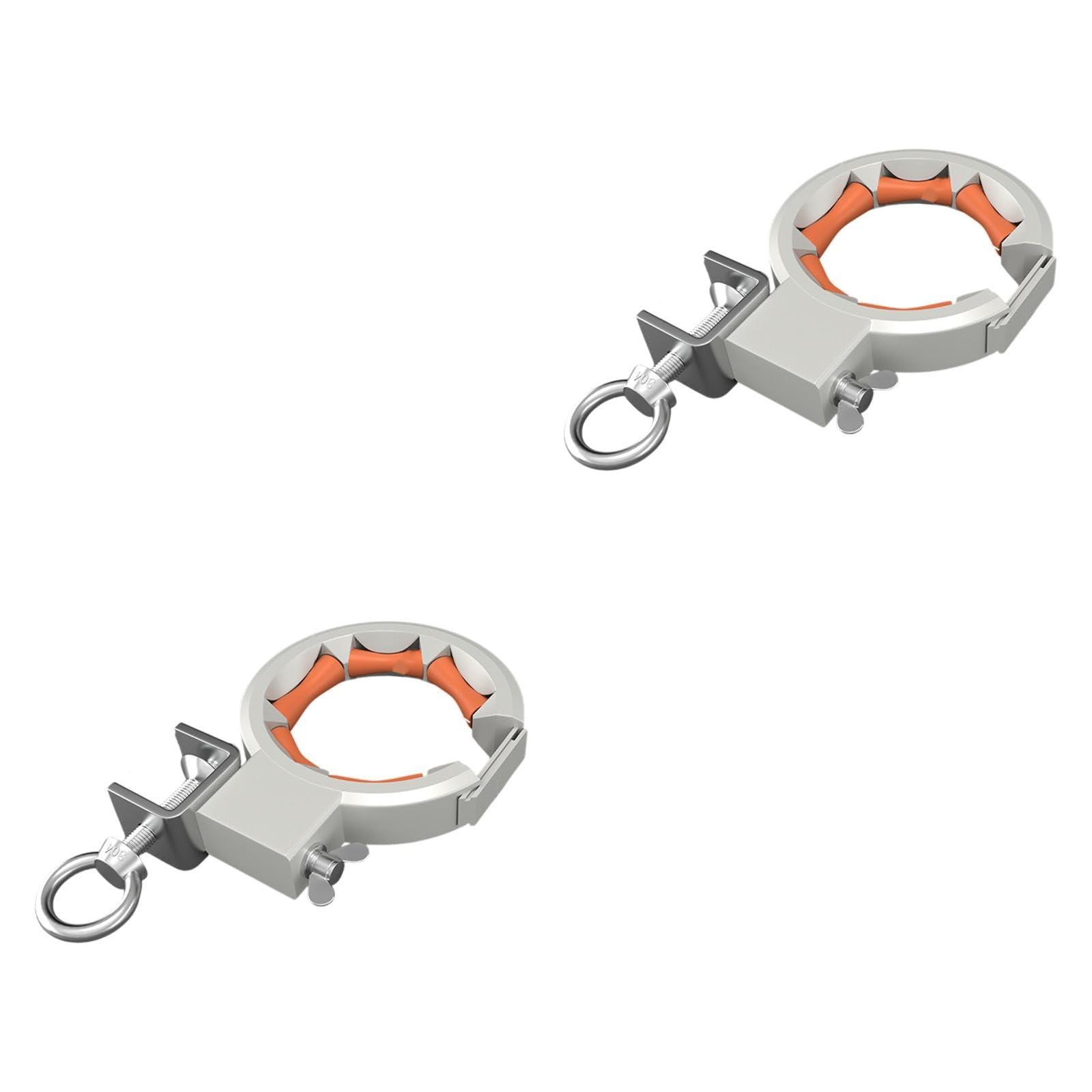 perfk Kabelzugrolle Profi-Set - Elektroinstallations-Ziehwerkzeug für effiziente Kabelverlegung - Robuste Ausführung Ideal für Renovierung & Neubau, Orange Und Silber, 2 Stücke