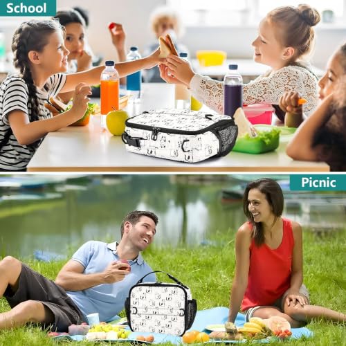 Bolsas de almuerzo aisladas para niños lonchera térmica reutilizable y resistente al agua 4