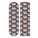 Poeticcity Carino arancione volpi su blu scuro impermeabile Skateboard Grip Tape, antiscivolo Longboard Scooter Griptapes, durevole carta abrasiva foglio adesivo carta vetrata 22,9 x 83,8 cm