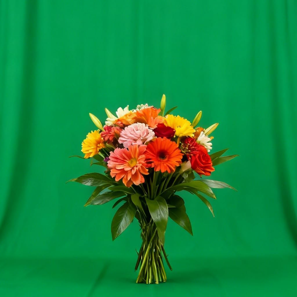 Green Screen Backdrop 6x9ft Photo Backdrop Chromakey Muslin Portrait Green Backdrop for PS Keying/Video Creation/Studio Portrait Shoots