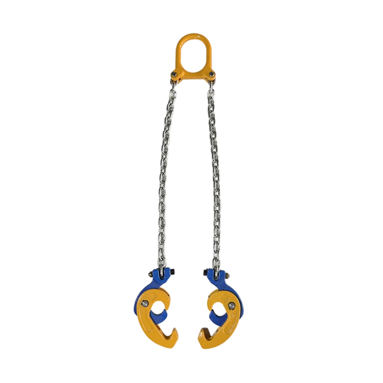 Sollevatore for fusti a 2 ganci, spandiconcime for gancio superiore for carrello elevatore for gru, imbracatura a catena di sollevamento in acciaio, for magazzinaggio di magazzini industriali(Style 1)