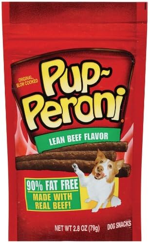 Pup-Peroni Lean Beef Recipe Dog Snack, 2.8-Ounce Pouches (Pack Of 12)