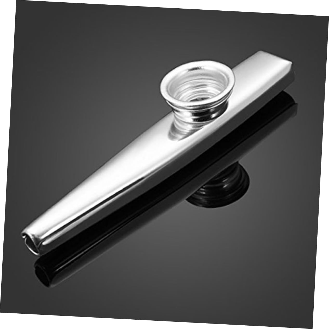 VICASKY Metal Kazoo Ukulele Guitar Companion Aluminum Material 12cm Length 2.5cm Width Membrane for Unique Sound