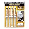 CP-1 Premium Professional Hair Mask Deep Conditioning Keratin Protein Hair Treatment for Dry Damaged Hair, Ceramide Repair System 25ml x 4 Tubes, free additional 4 travel packs