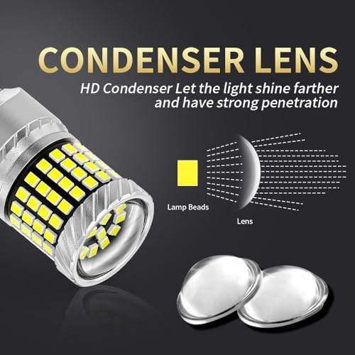 Image of Automaze Upgraded 1157, Dual Point Canbus LED, 87 Led's 870 Lumens, Red Bulb for Tail Lights Brake Lights 400% Super Bright LED Replacement for Tail Stop Brake Signal Running Lights, Pack of 2