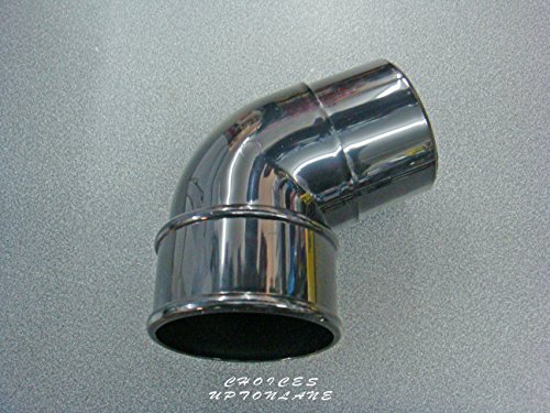 FLOPLAST 68mm Round Gutter Pipe 112 Degree Offset Bend - Black, Pipe Size - 68mm