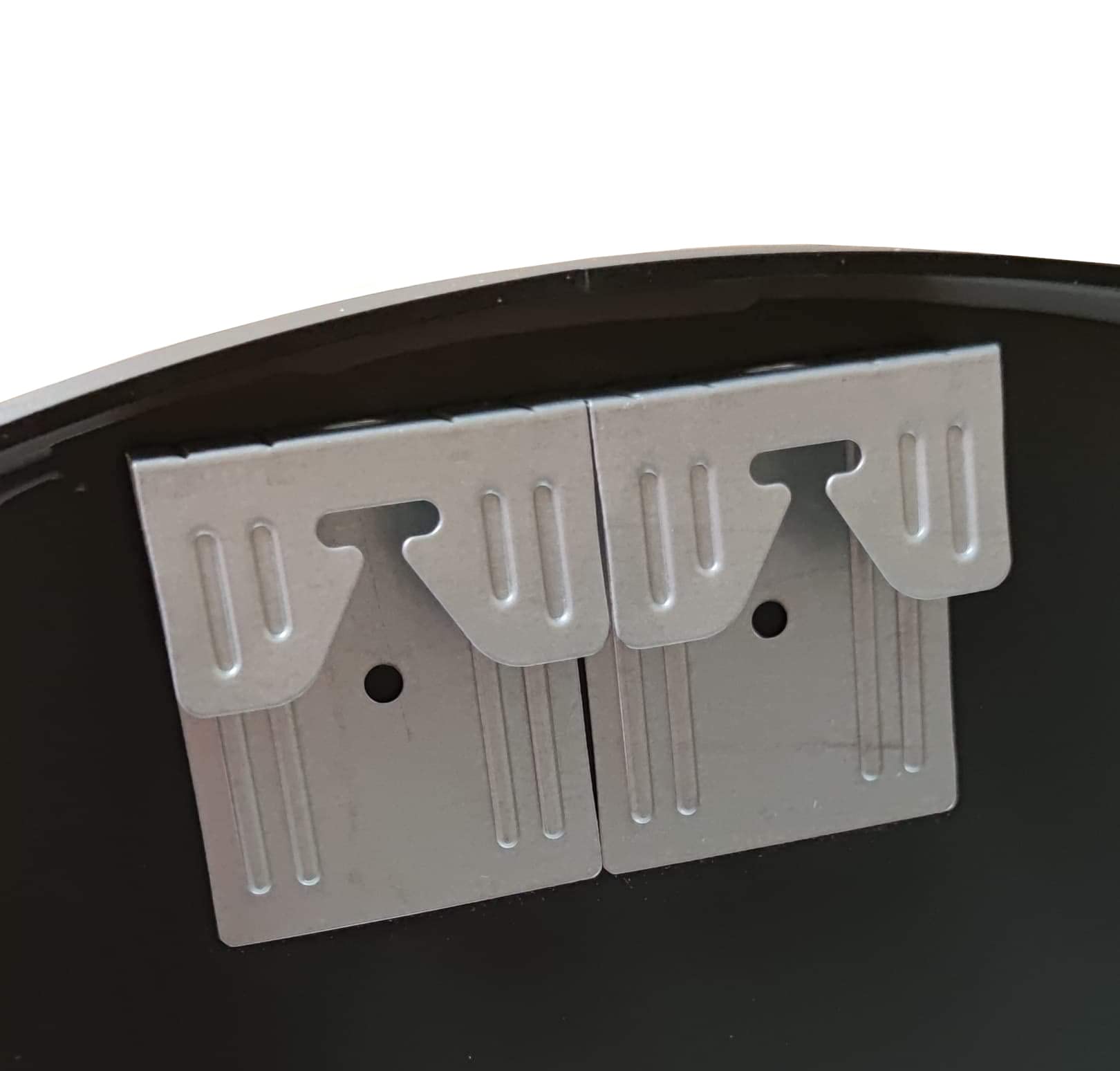 Home Collective Specchio 80x80cm Tondo da Parete con Cornice in Metallo Nero | in Diverse Dimensioni per Il Bagno, Il corridoio, Il Soggiorno, la Sala da Pranzo o Lo Specchio cosmetico