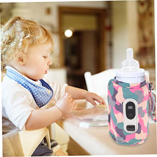 Totority Tampa De Armazenamento De Mamadeira Para Refrigerador De Leite Isolado Aquecedor USB Aquece