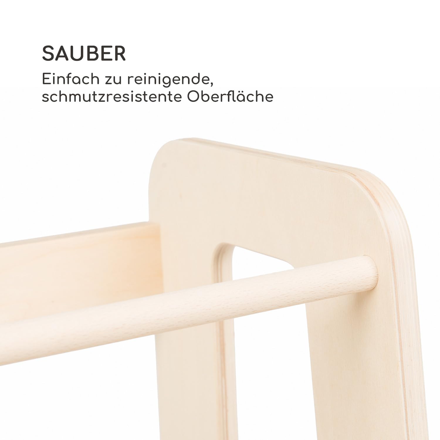Ully Natural Learning Tower | Der erste Lernturm für Kinder ab 1 Jahr aus Naturholz | Lernturm Montessori mit verstellbare Fachböden | Gebaut in Italien nach den Montessori-Prinzipien