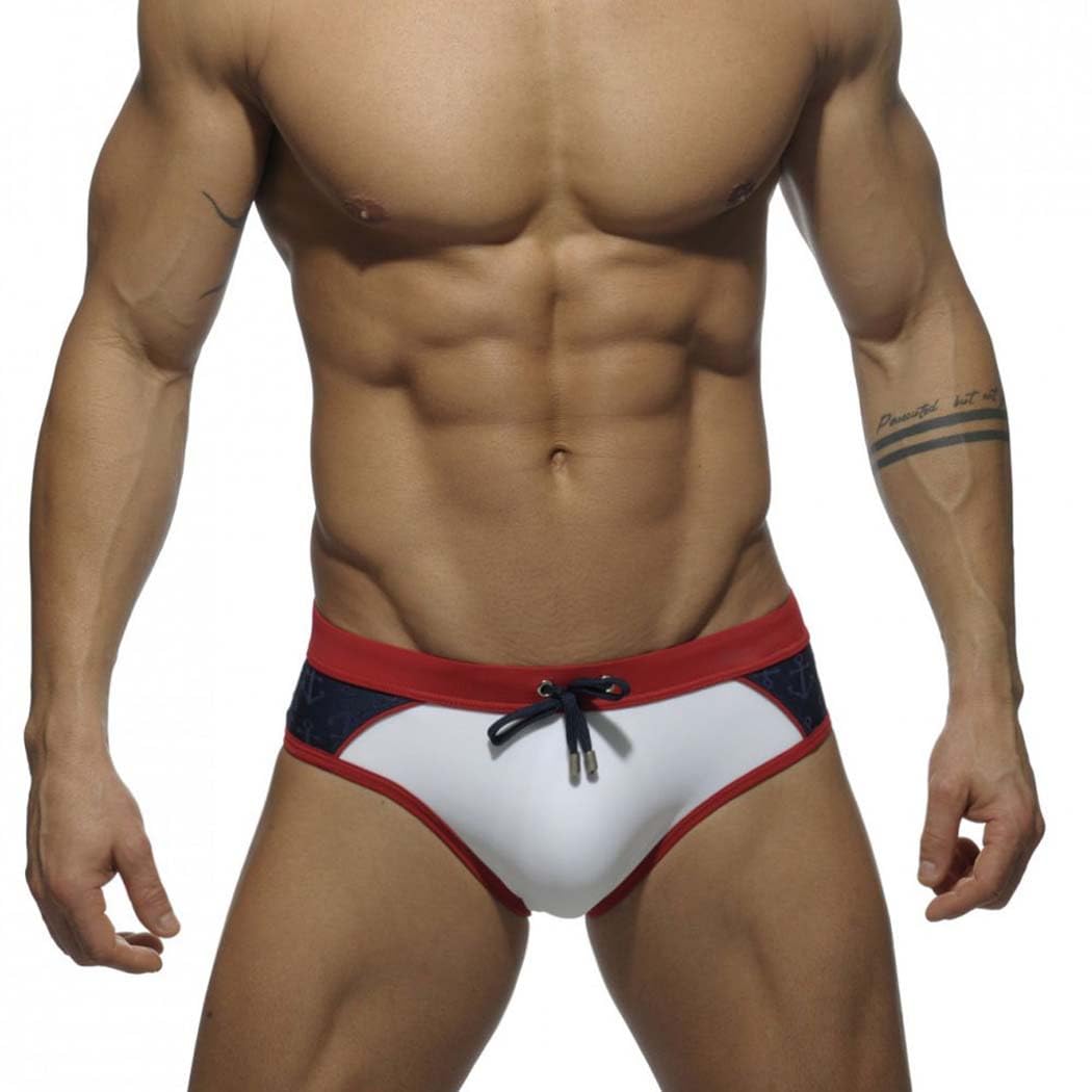 Bañador de Natación Slip para Hombre Traje de Baño de Secado Rápido Moda Shorts Swimming Calzoncillos para Playa Piscina YK85 Tamaño M-2XL