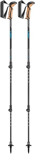 LEKI Khumbu Lite AS - Bastones de senderismo ligeros ajustables de aluminio para senderismo y senderismo