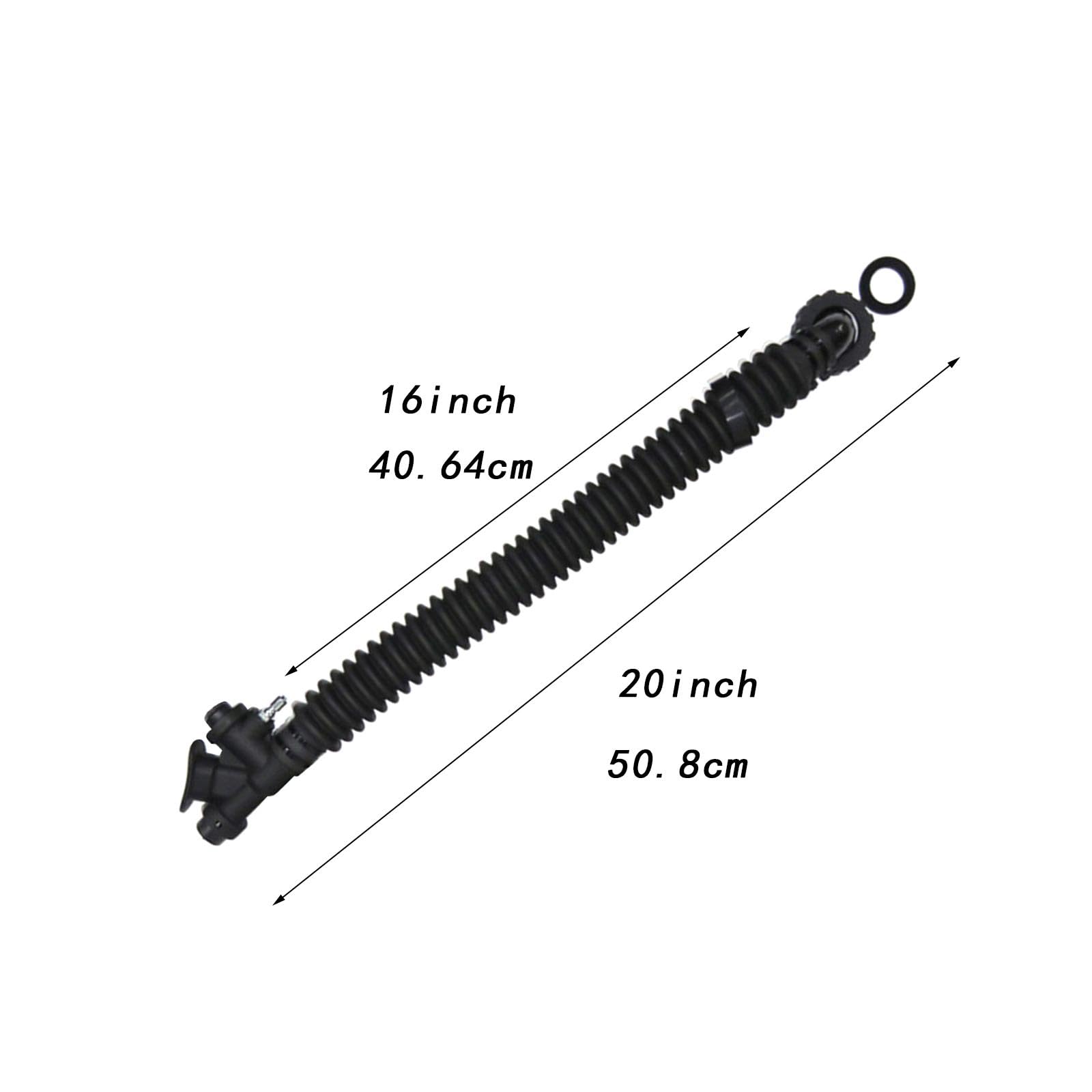 kowaku Diving BCD Pipe Rubber K Valve Diver for Jacket BCD Sidemount, BCD Airway Inflation Deflation Diving Corrugated Inflator Hose, Flat Tube