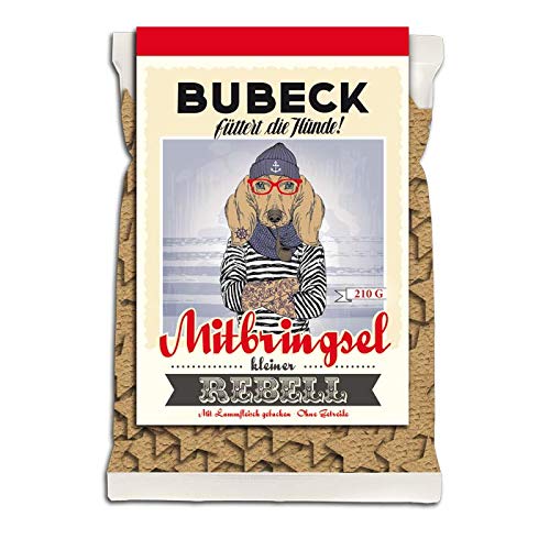 Bubeck Hipster-Edition Hundekekse (5x210g) – Lamm & Amaranth | Getreidefreies 5er Set (1,05kg) | Mono-Protein | Steinofen-Tradition seit 1893