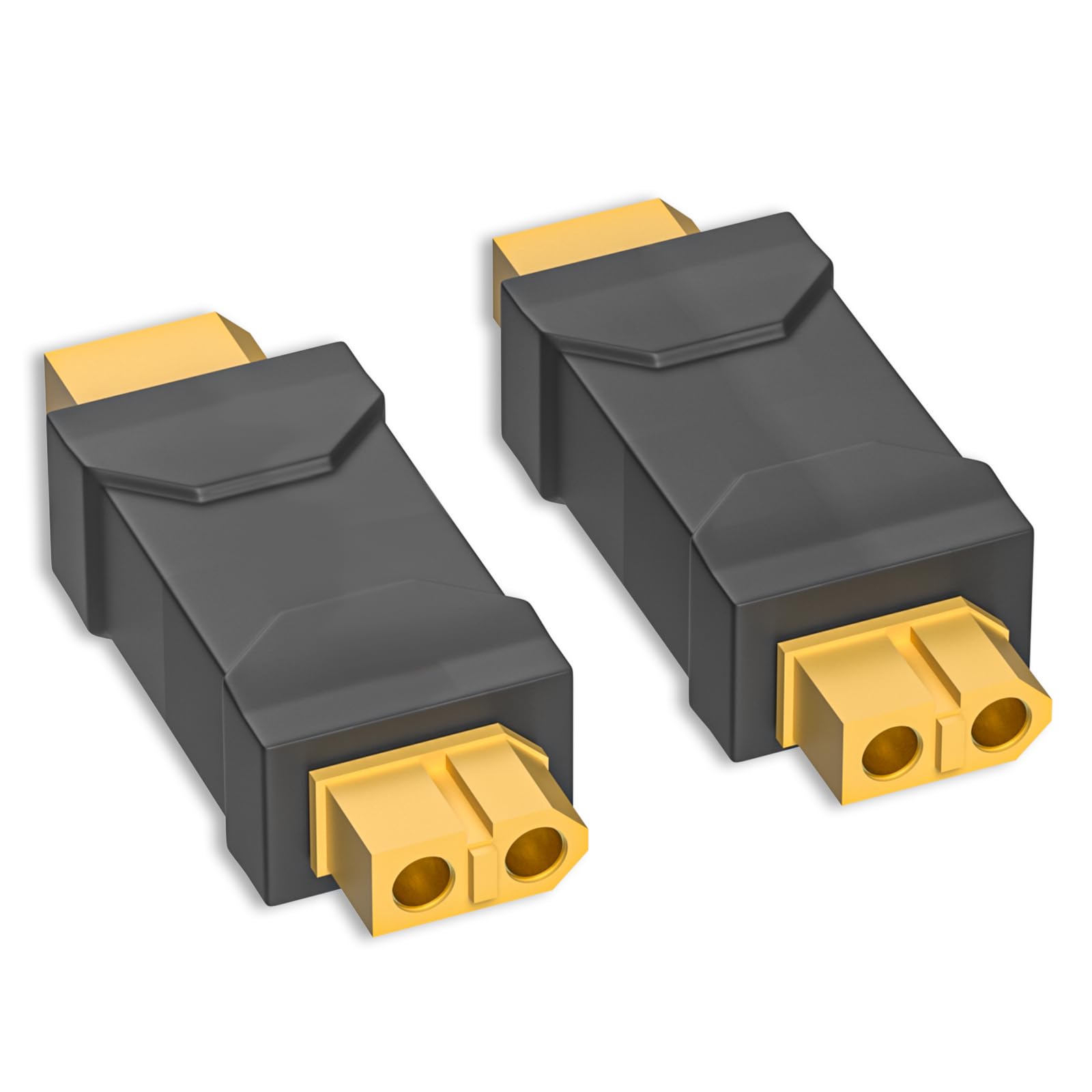 Cleqee XT60 Female to Female Connector Adapter XT60 Wireless Connector Converter 2PCS for RC FPV Car Plane Drone LiPo Battery