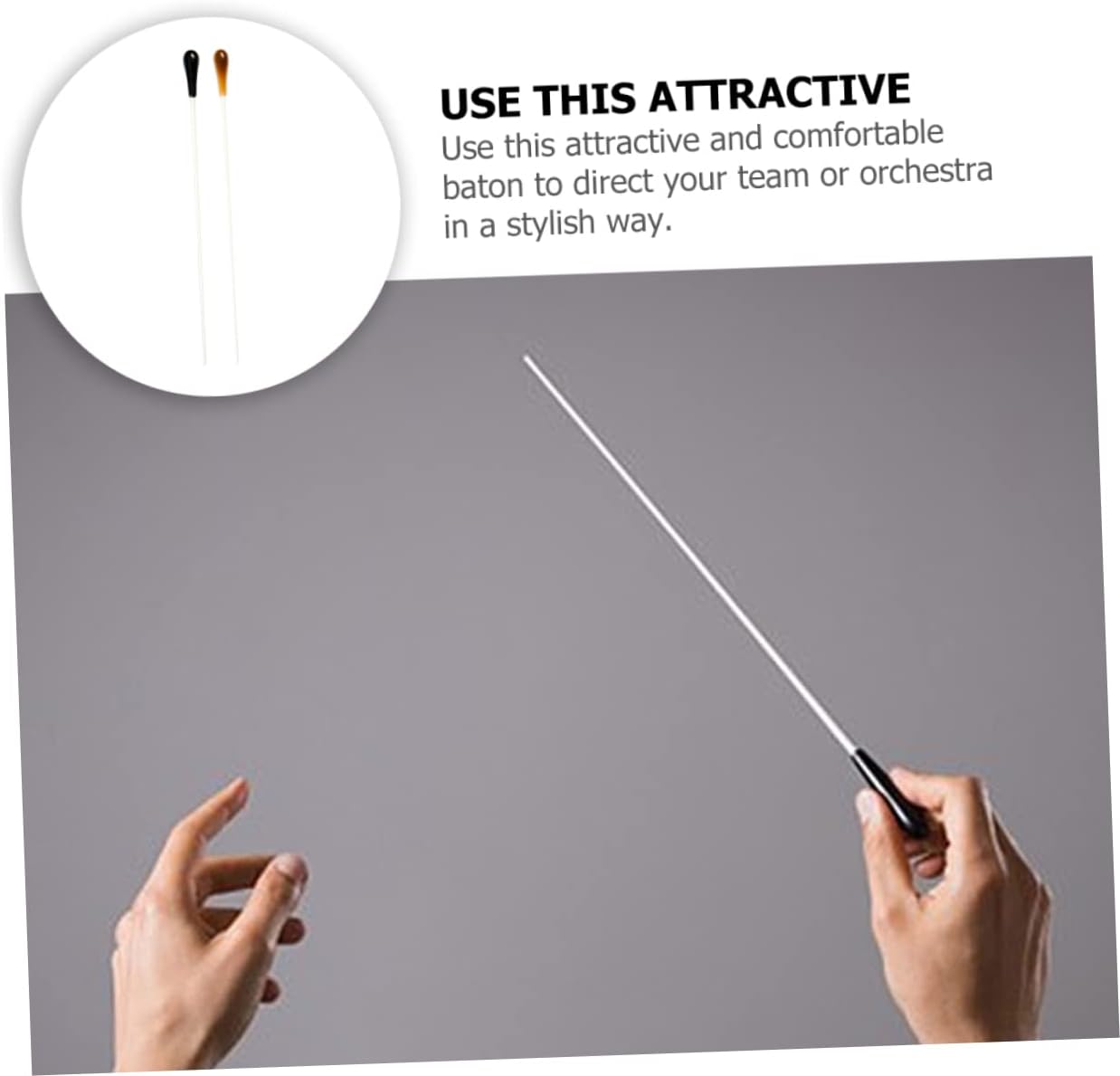 Levemolo 10pcs Resin Music Conducting for Concerts and Choral and Flexible Design