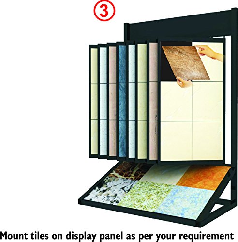 Image of Sky 49mm Tile Grip Dots, Self Adhesive Grip Hook Dots for Displaying & Holding Tiles, Strong Sticky Back Tile Display Fasteners for Showrooms, Tile Samples & Exhibitions, Pack of 50, Black