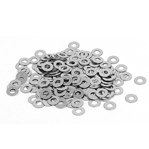 SODIAL Distanziatori M2 Rondelle piatte in acciaio inox Fissaggi DIN125 200 PC