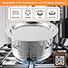 CRAFTONE Stainless Steel Hammered Tope Set with Lid, Cookware Set of 3 Pcs Gas Stove & Induction Friendly multi purpose Container Pot Set (33 Oz, 47 Oz and 60 Oz)