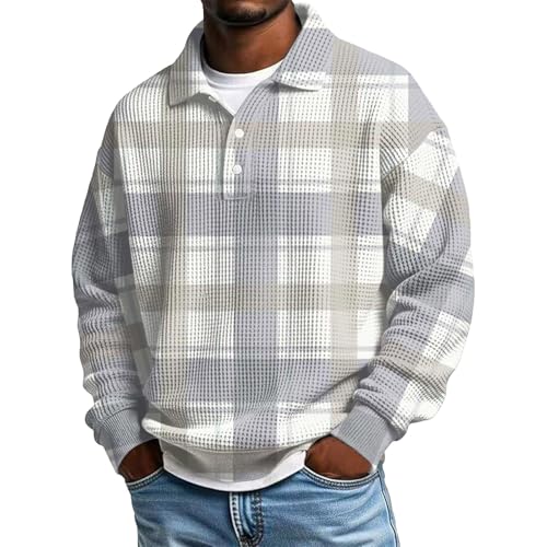 Chemise de travail et loisirs en tricot pour homme en maille dégradée