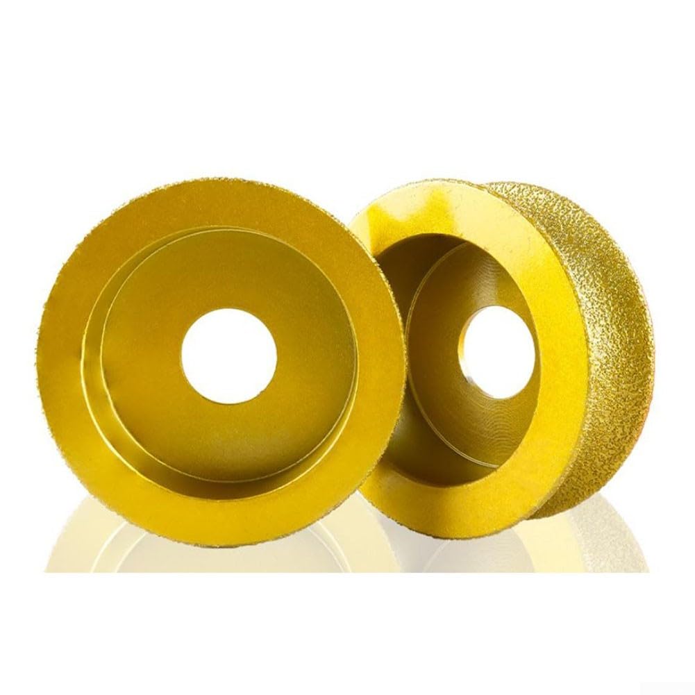 Mola a testa tonda brasata sottovuoto 74 x 20 mm per l'uso su superfici dure in pietra e vetro in lavori di costruzione (15 mm)