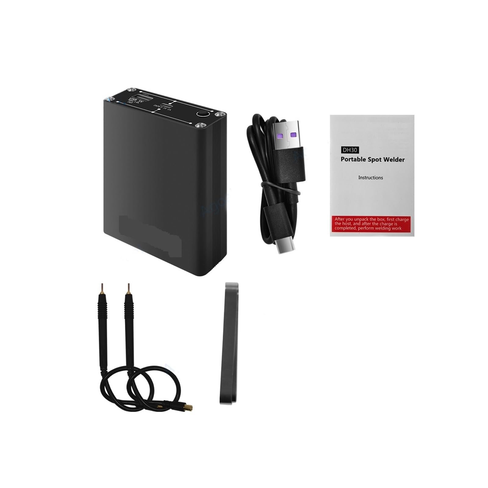 Gdbagkdqk Balck 30 Gears 0.91 Inch Oled Mini Spot Welding Machine With Quick Release Pen Nickel Plate For Battery Welder The Weld Is Strong(Balck)