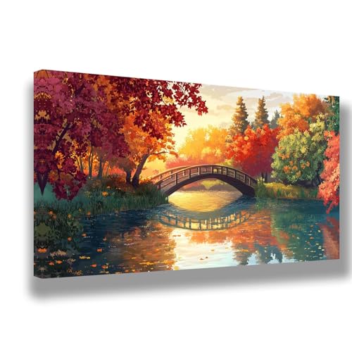 Paysage Peinture par Numéro Adulte pour Décoration Chambre | Kit de Peinture à l'Huile Bricolage