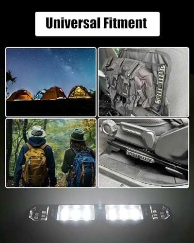 Image of SUNPIE UTV Dome Light Battery Powered Roll Cage Bar Interior LED for SXS