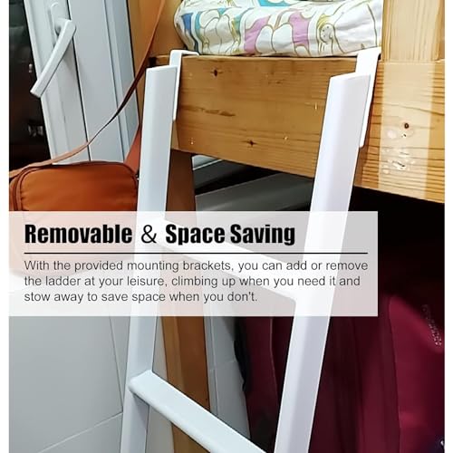 Échelle de lit superposé blanche pour optimiser la chambre d'enfant - 4