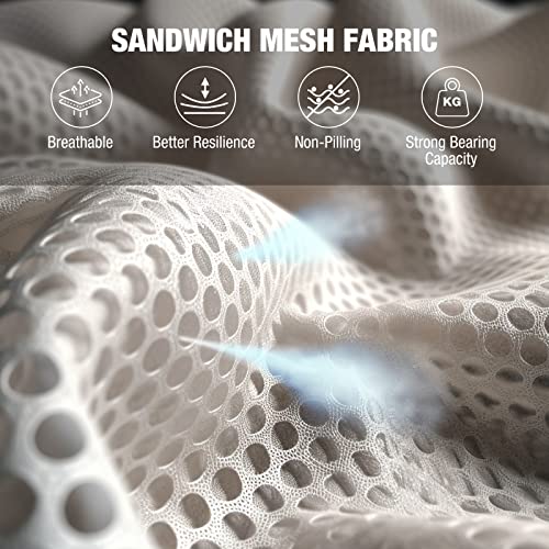 Veehoo Elevated Cat Bed, Soft Cat Hammocks Beds With Washable & Breathable Sandwich Mesh, Easy Assemble Pet Sleeping Platform With Non-Slip Feet For Indoor & Outdoor Use, Black #TOP1