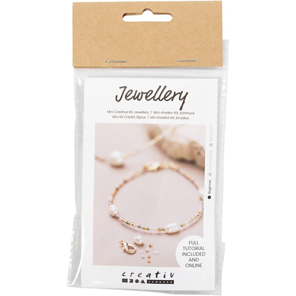 Creativ Mini Bastelset Schmuck, Armband und Halskette mit Verschluss (1 Packung)