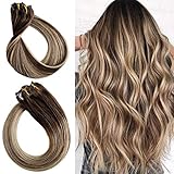 Unsere Clip in Extensions Echthaar besteht aus echtem Haar und ist daher besonders soft und glatt. Kein Verfilzen, kein Verknoten! Top Qualität zu einem günstigen Preis.