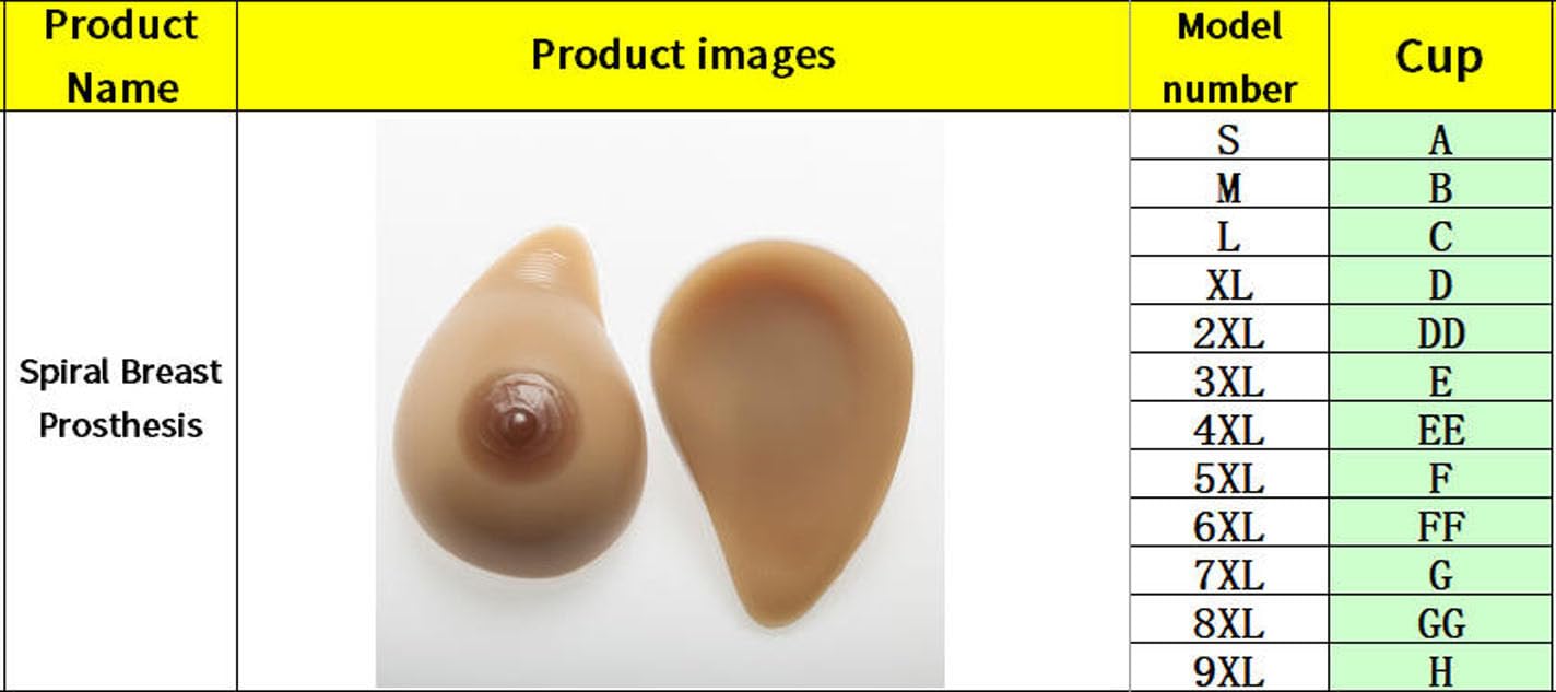 Protezioni toraciche in silicone per il recupero post-operatorio - Seni finti realistici per transgender e crossdresser - Marrone caldo - (XL)